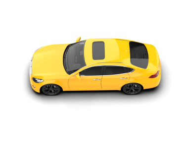 modern lüks sarı elektrikli araba beyaz arka planda izole edildi.