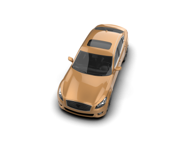 Bir spor arabanın 3 boyutlu görüntüsü