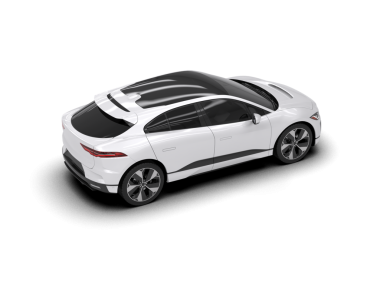 Beyaz arka planda izole edilmiş modern lüks beyaz araba. yan görünüm