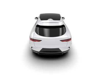 beyaz arka planda modern araba