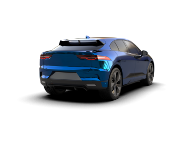 Siyah arka planda modern bir araba. 3d oluşturma