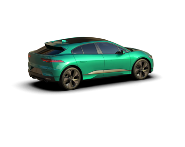 Modern araba arka planda izole edilmiş. 3D görüntüleme - illüstrasyon