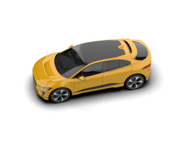 Modern elektrikli araba vektör simgesi.