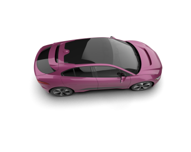 modern pembe araba beyaz arka planda izole edilmiş