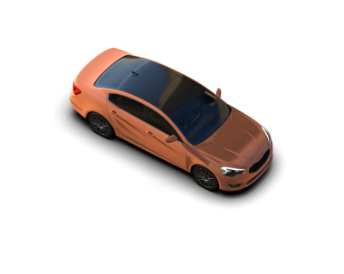 Stüdyoda markasız bir SUV 'un 3 boyutlu görüntüsü.