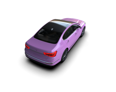 Modern araba arka planda izole edilmiş. 3D görüntüleme - illüstrasyon