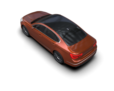 Modern lüks sedan siyah arka planda izole edilmiş. 3 Boyutlu Hazırlama