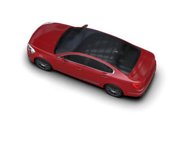 Kırmızı lüks araba siyah arka planda izole edilmiş. yüksek çözünürlüklü 3d görüntüleyici.