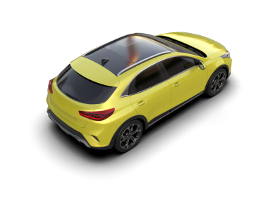 modern lüks araba kırpma yolu ile beyaz izole.