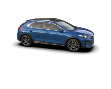 Modern araba arka planda izole edilmiş. 3D görüntüleme - illüstrasyon