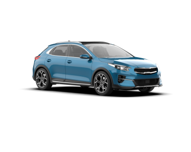 Mavi modern araba beyaz arka planda izole edilmiş. 3d oluşturma