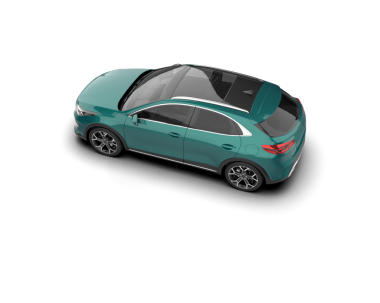 Arka planda izole edilmiş gerçekçi bir SUV aracı. 3D görüntüleme - illüstrasyon