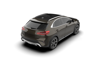 modern siyah araba arka planda izole edildi. 3 boyutlu görüntüleme - 3 boyutlu