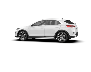 Modern SUV beyaz arka planda izole edildi. Modern şehir modeli. 3D görüntüleme - illüstrasyon