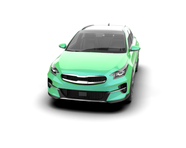 yeşil modern araba. 3 Boyutlu Hazırlama