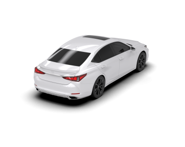 araba beyaz renk 3D görüntüleme