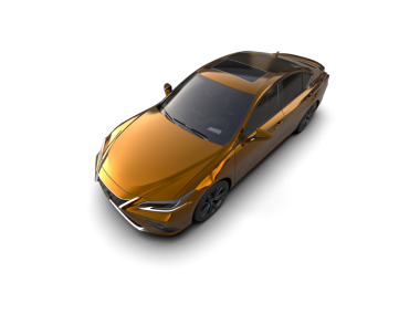 Daha az genel bir konsept arabanın 3 boyutlu çizimi