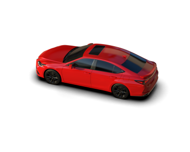 kırmızı modern sedan beyaz arka planda izole edildi. 3 boyutlu görüntüleme.