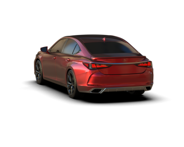 Beyaz arka planda kırmızı premium lüks araba. 3d illüstrasyon