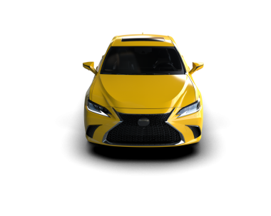 modern sarı araba 3D görüntüleme