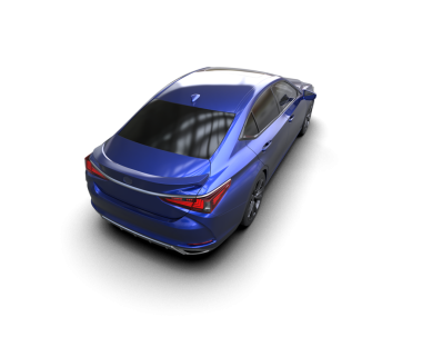 modern otomobil siyah arkaplanda izole edildi. 3D görüntüleme - illüstrasyon