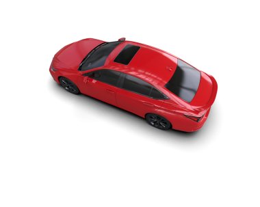 modern araba gölgeli beyaz arka planda izole edilmiş.