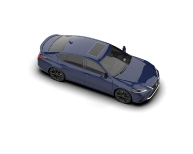 Siyah arka planda, beyaz arka planda izole edilmiş bir arabanın 3 boyutlu görüntüsü. Görüntü arabanın yan tarafında..