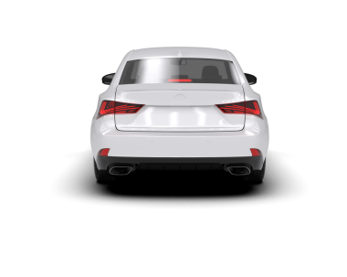 Gri arka planda beyaz premium modern araba. 3d oluşturma.