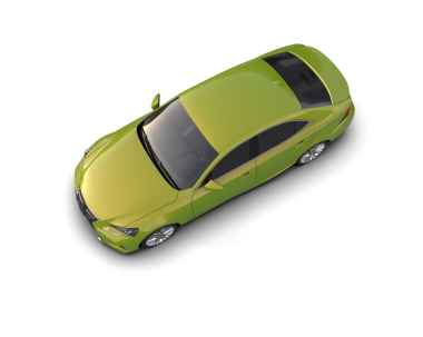 modern yeşil araba beyaz arka planda izole edilmiş.