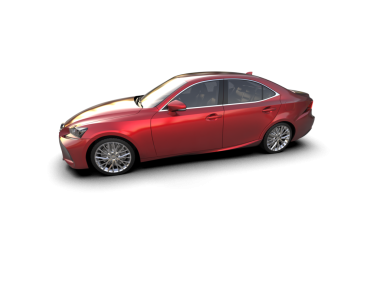 Beyaz arka planda modern bir araba. 3 boyutlu model