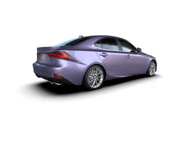 Mor modern spor araba beyaz arka planda izole edilmiş. 3D illüstrasyon 3D görüntüleme