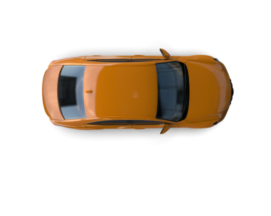 modern araba beyaz arka planda izole edildi. 3 boyutlu çizim - illüstrasyon