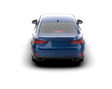 mavi araba siyah arkaplanda izole edildi