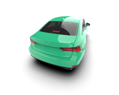 modern elektrikli araba beyaz arka planda izole edildi