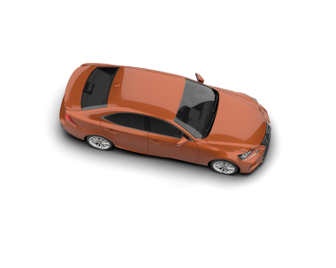 Araç beyaz arkaplanda izole edildi. 3 boyutlu resimleme - 3 boyutlu