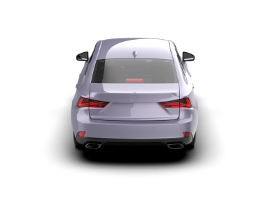 Modern araba arka planda izole edilmiş. 3d illüstrasyon