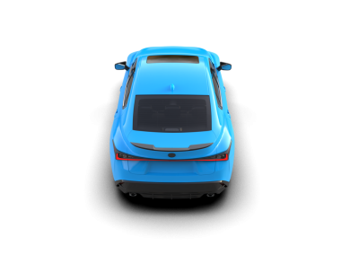 Stüdyo ortamında daha az genel bir konsept arabanın 3 boyutlu çizimi