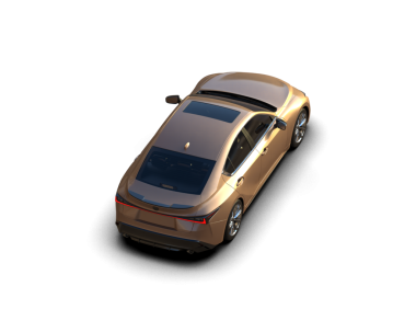 Modern bir cipin 3 boyutlu görüntüsü siyah bir stüdyonun arka planında izole edilmiş.