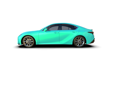 araba beyaz arkaplanda izole edildi