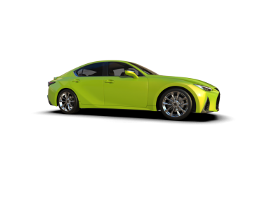 Modern araba beyaz arka planda izole edilmiş. 3d illüstrasyon