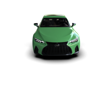 Modern araba arka planda izole edilmiş. 3d oluşturma -