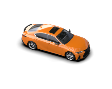 Beyaz arka planda modern bir araba. 3d oluşturma