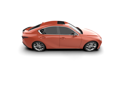 beyaz arkaplanda modern araba