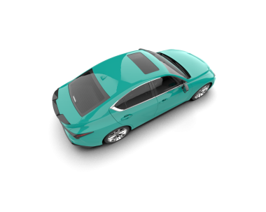 beyaz arkaplanda modern araba