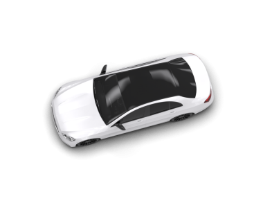 modern araba siyah arkaplanda izole edildi