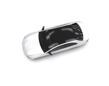 Araba beyaz arka planda izole edilmiş. 3d illüstrasyon.