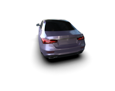 Stüdyo ortamında daha az genel bir konsept arabanın 3 boyutlu çizimi