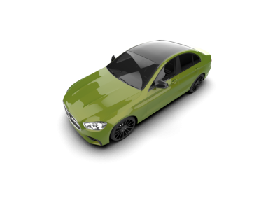 Yeşil spor araba. vektör.