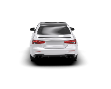 Modern araba arka planda izole edilmiş. 3D görüntüleme - illüstrasyon