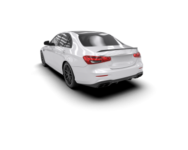 modern araba beyaz arkaplanda izole edildi